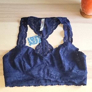 Free people Bralette, blue color